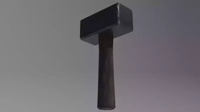 Old Low poly Hammer