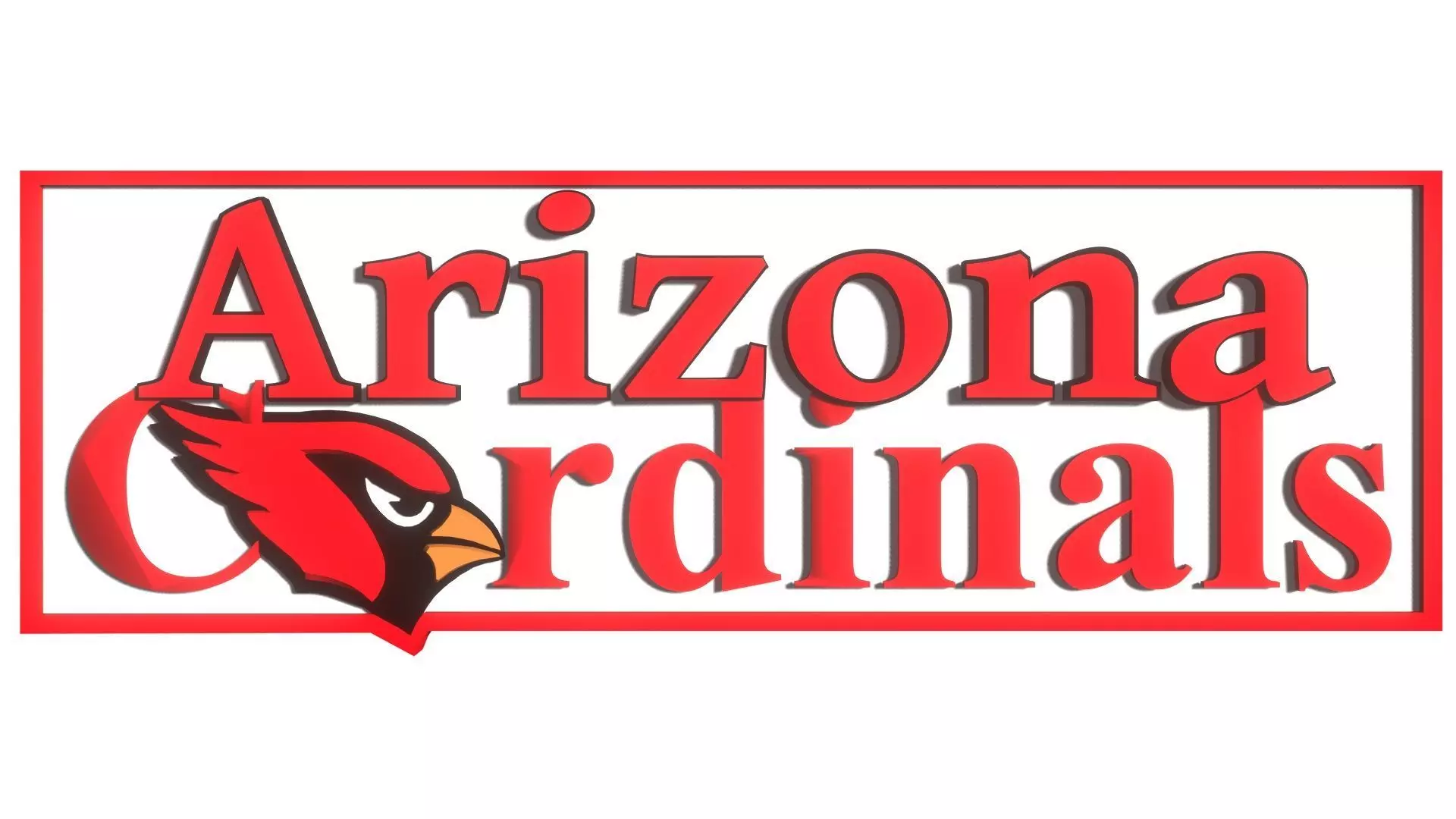 Arizona Cardinals banner 3D model