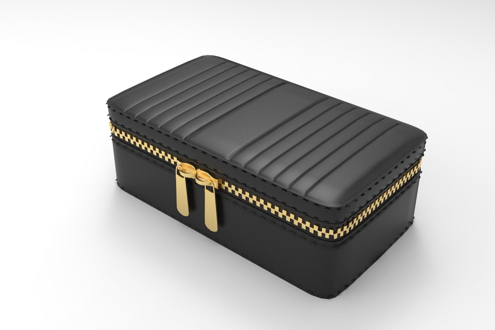 Medium zip case Low-poly 3D model_1