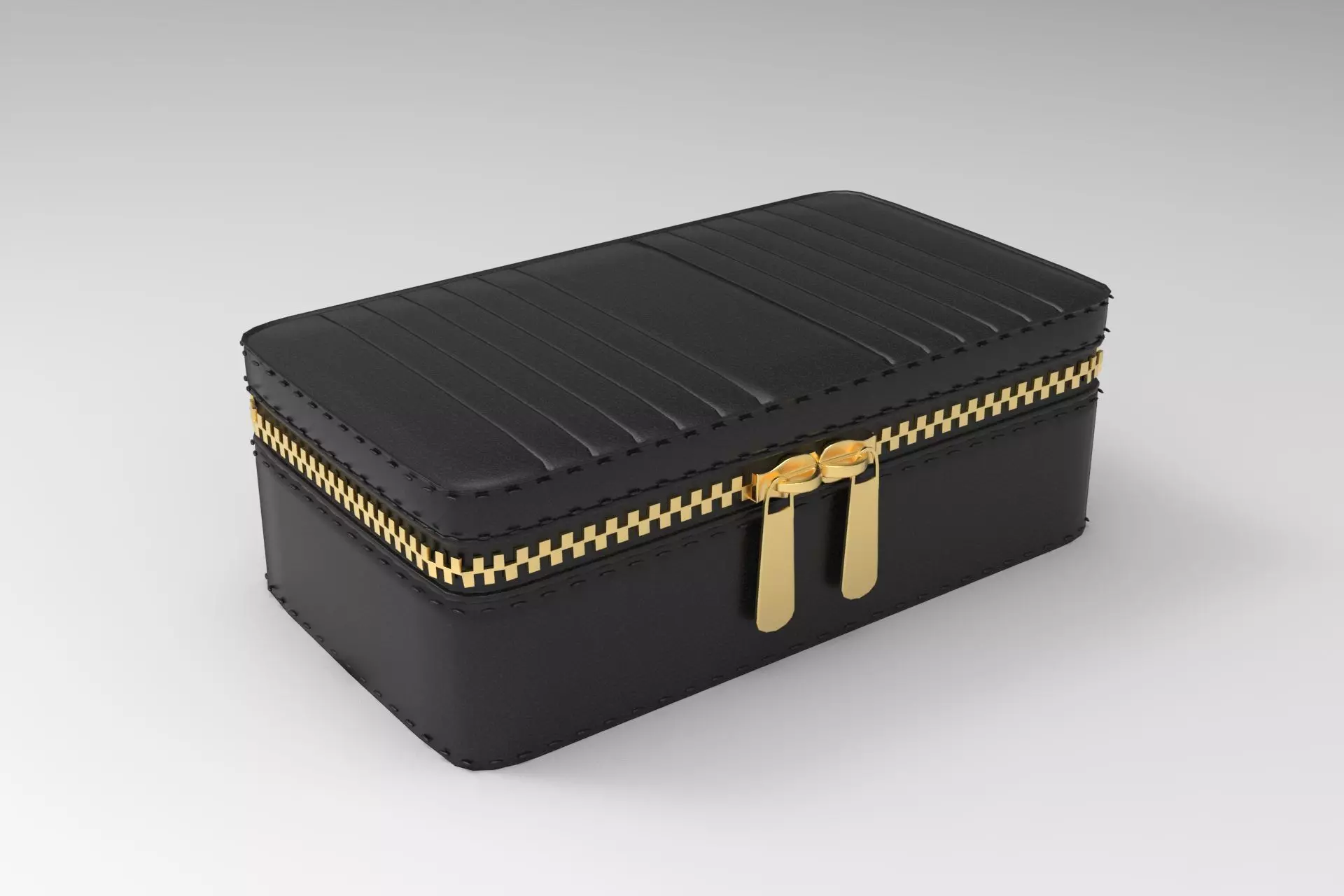 Medium zip case Low-poly 3D model_0