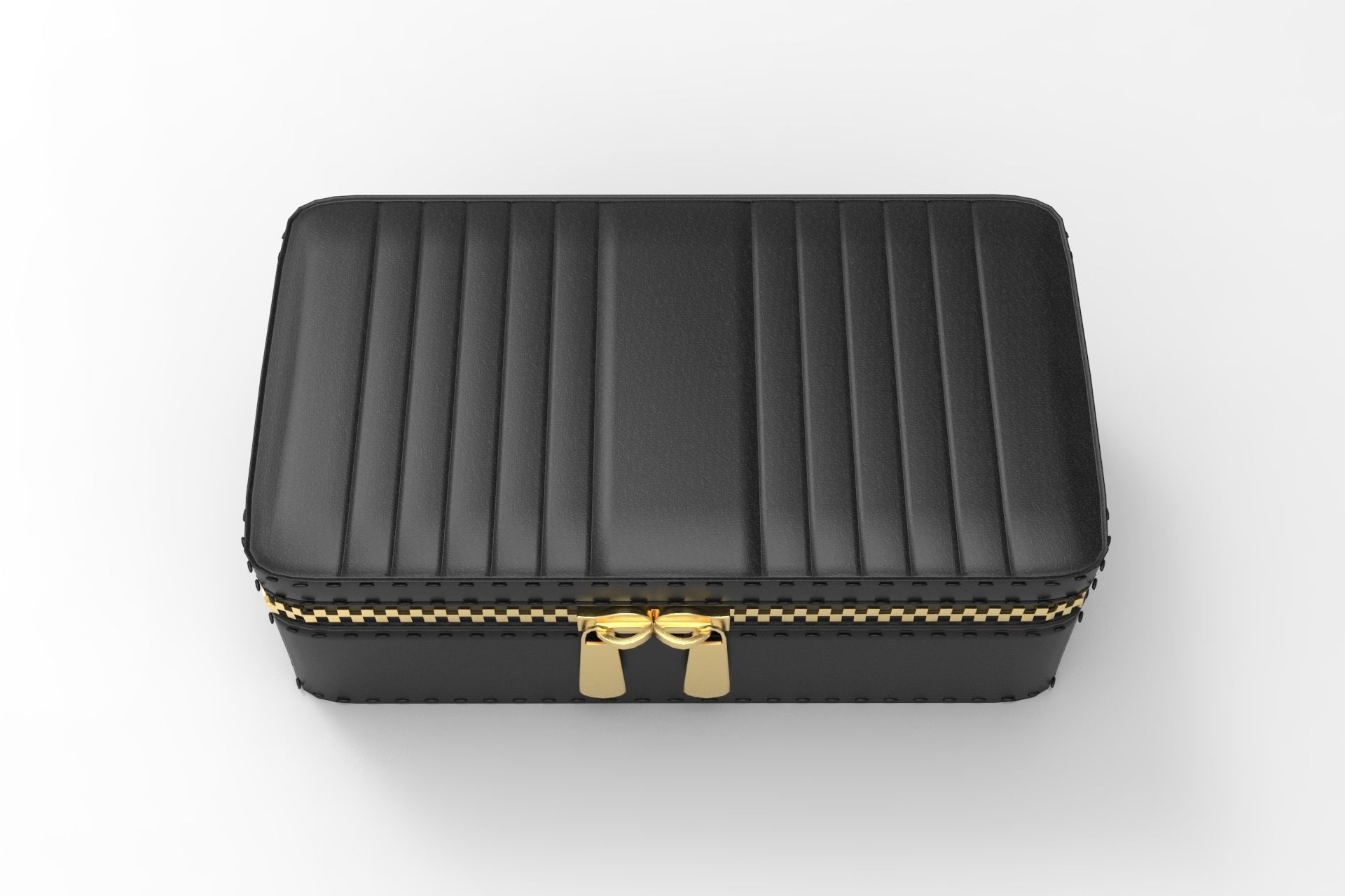 Medium zip case Low-poly 3D model_4