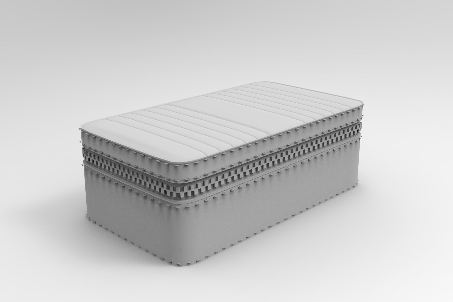 Medium zip case Low-poly 3D model_7