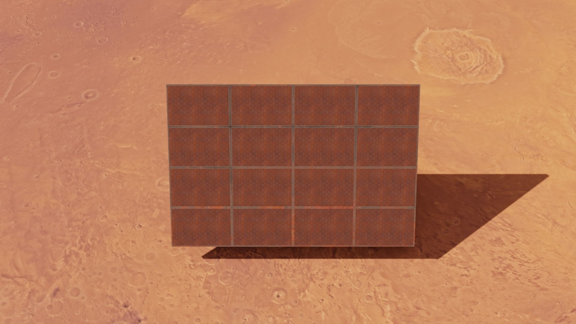 Old solar panel Low-poly 3D model_1