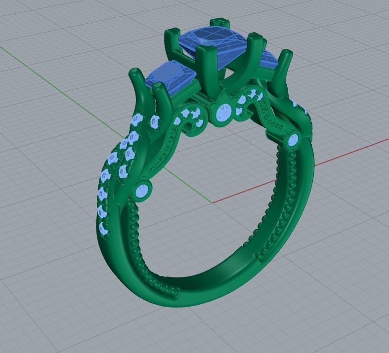 Verragio ring 3D print model_2