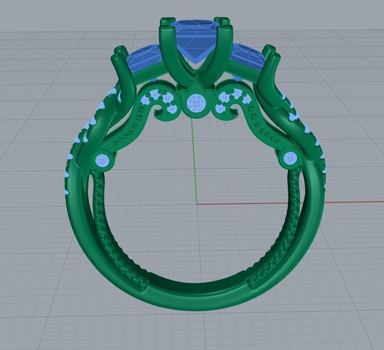 Verragio ring 3D print model_3