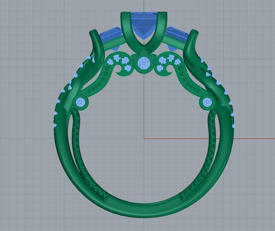 Verragio ring 3D print model_4