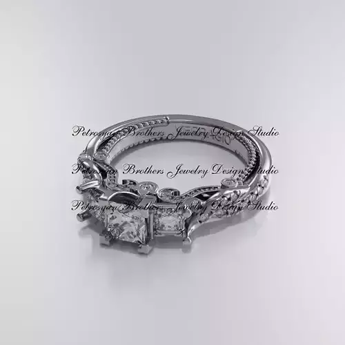Verragio ring 3D print model