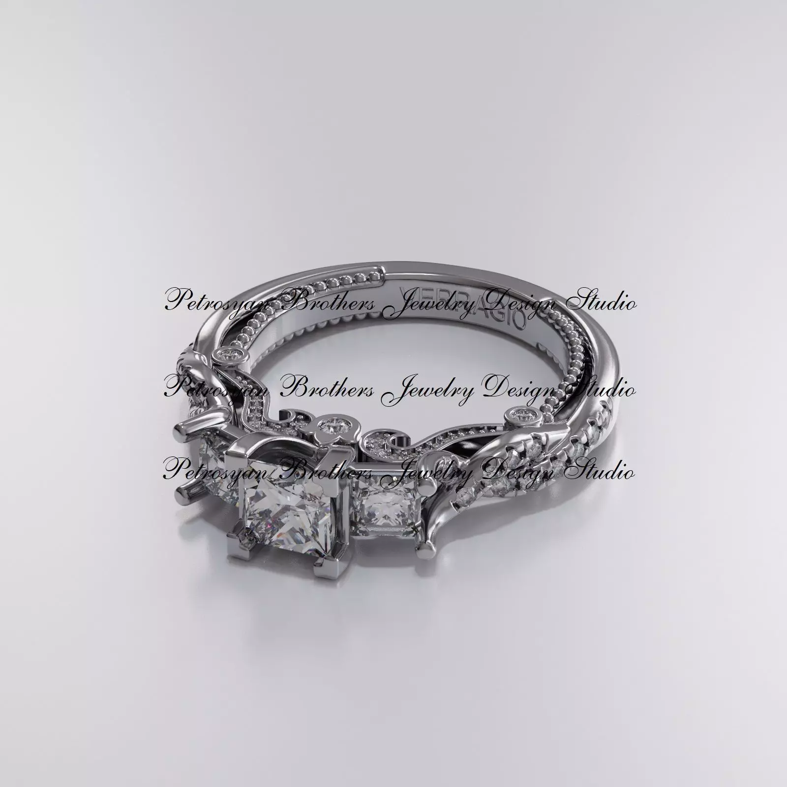 Verragio ring 3D print model_0