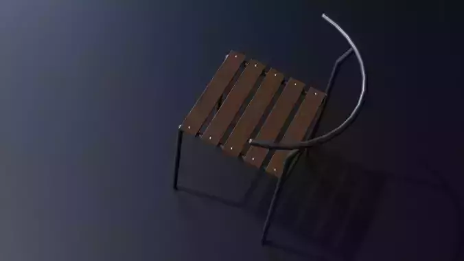 Wood and Metal Chair