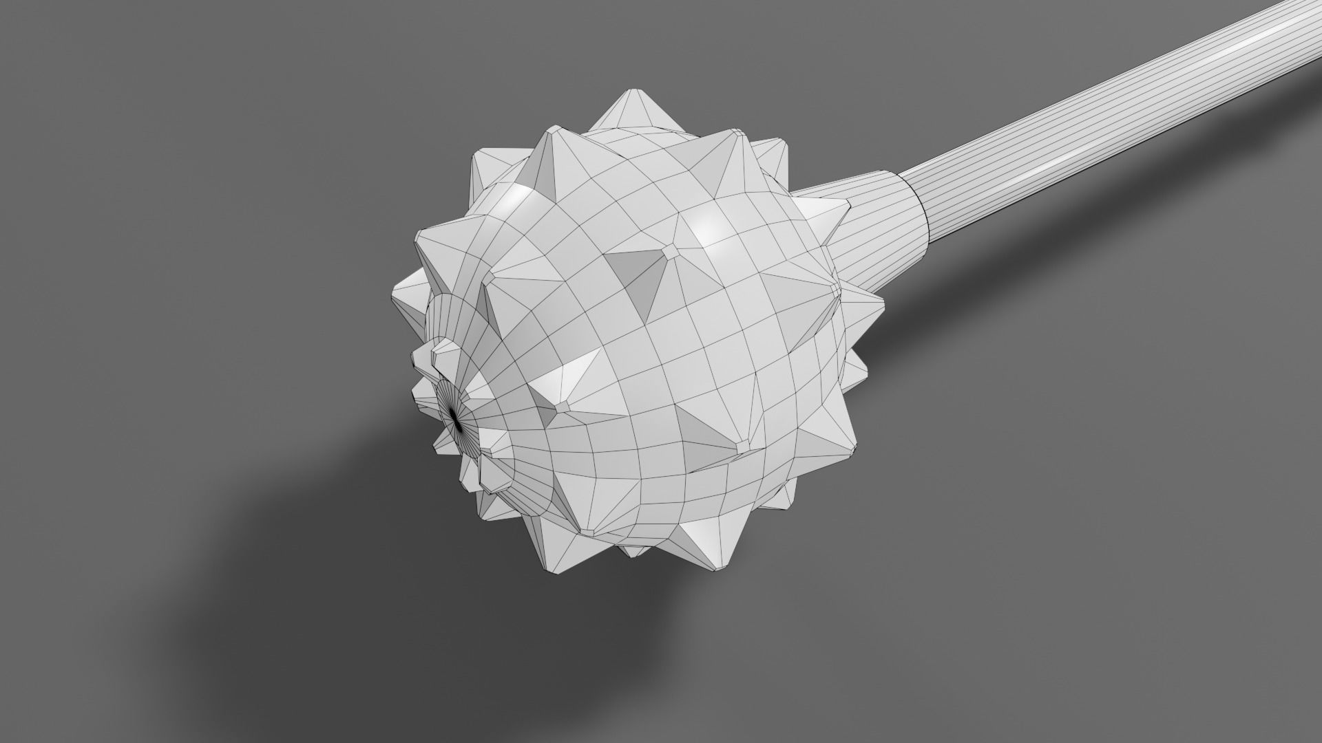 Medieval mace 2 Free low-poly 3D model_10