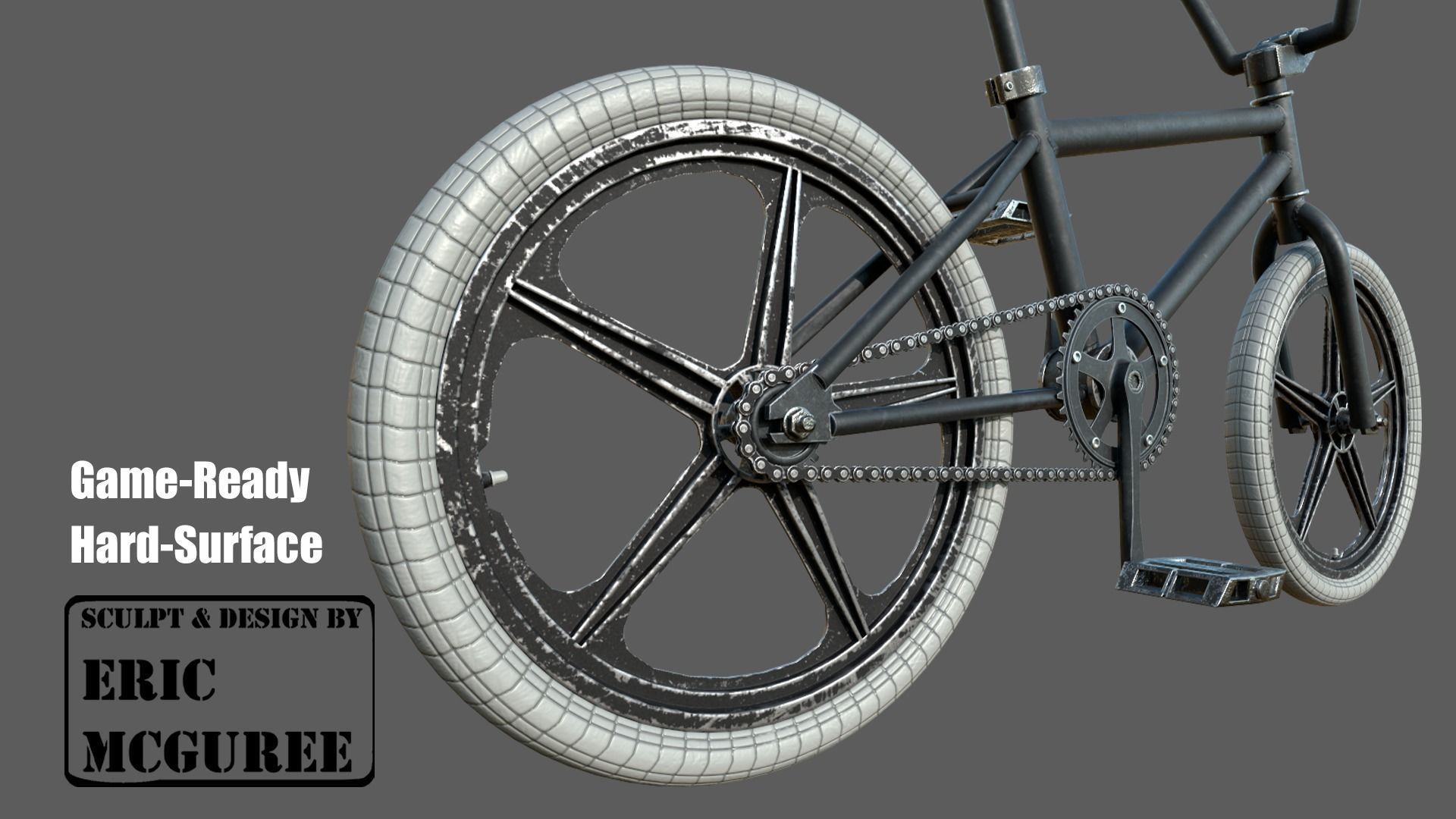 BMX 21 Low-poly 3D model_7