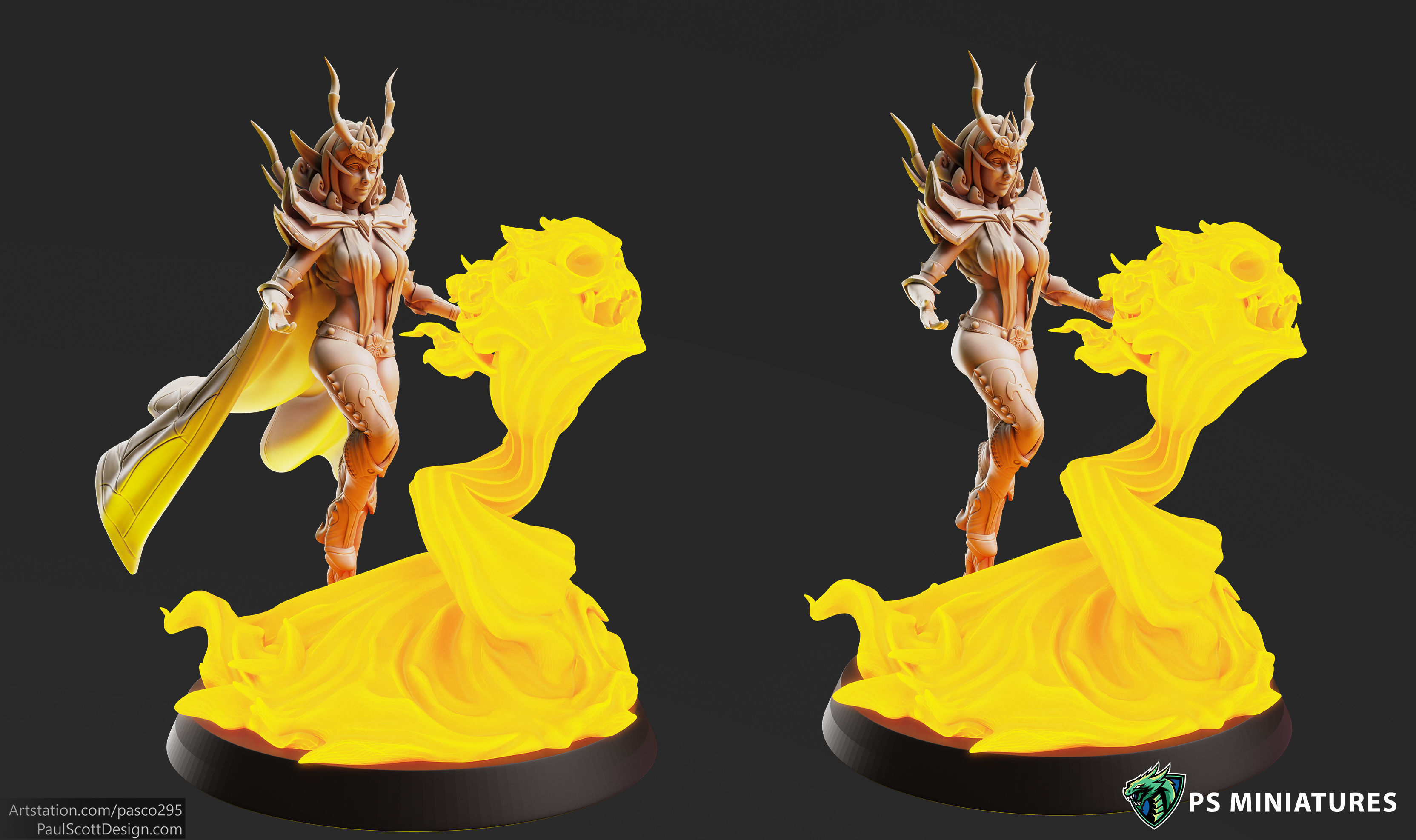 Drow Sorceress  Bundle  3D print model_2