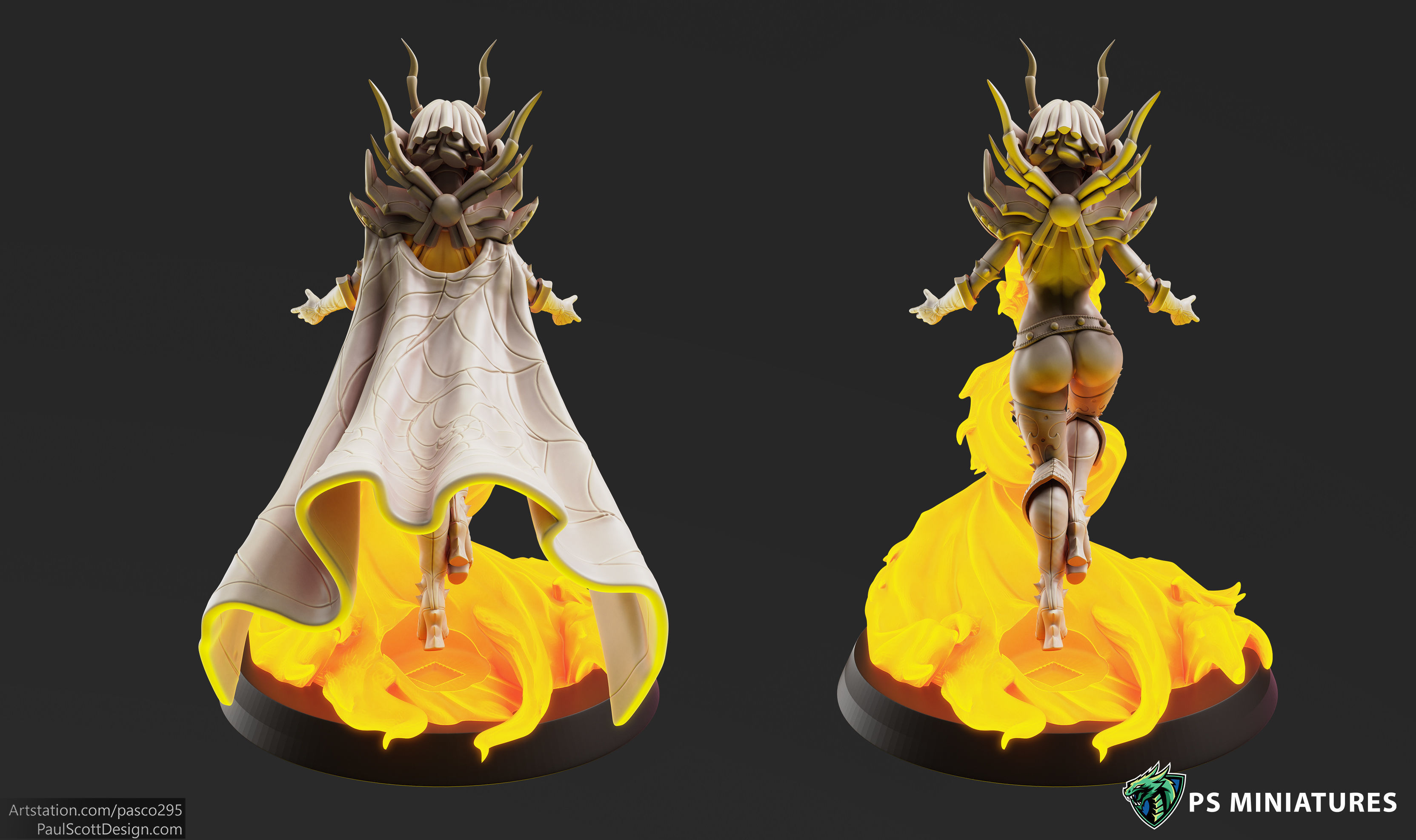 Drow Sorceress  Bundle  3D print model_24