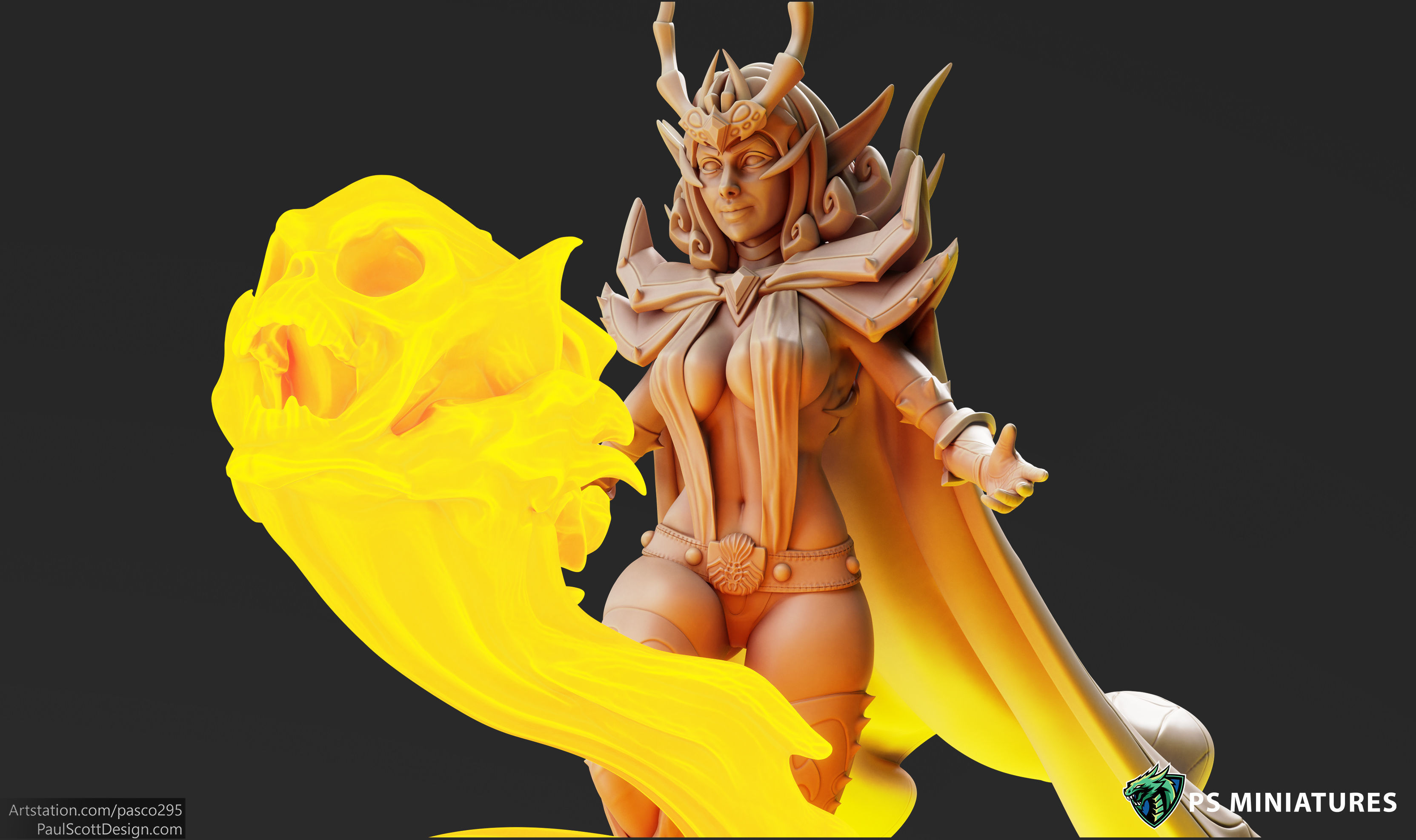 Drow Sorceress  Bundle  3D print model_25