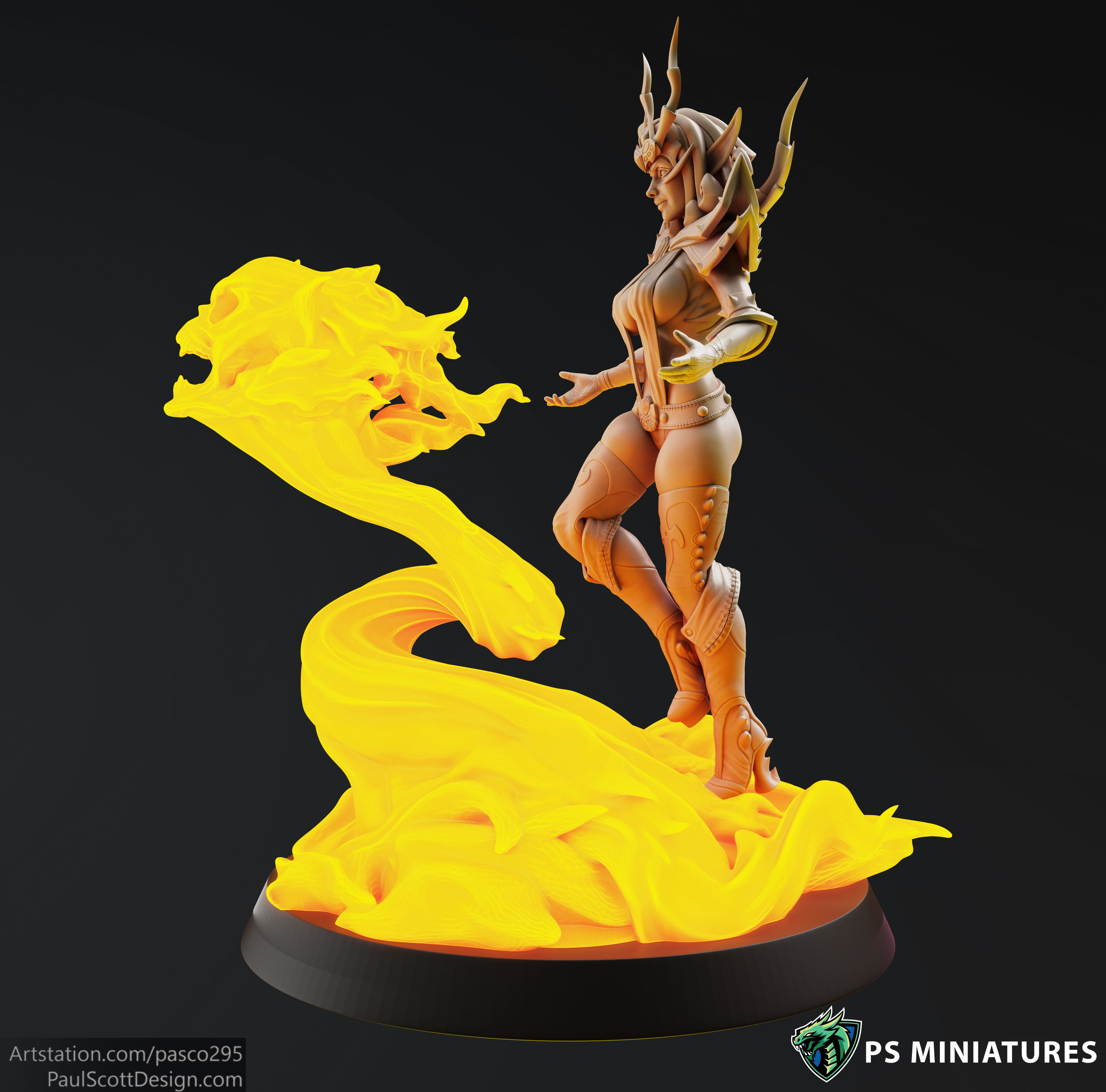 Drow Sorceress  Bundle  3D print model_27