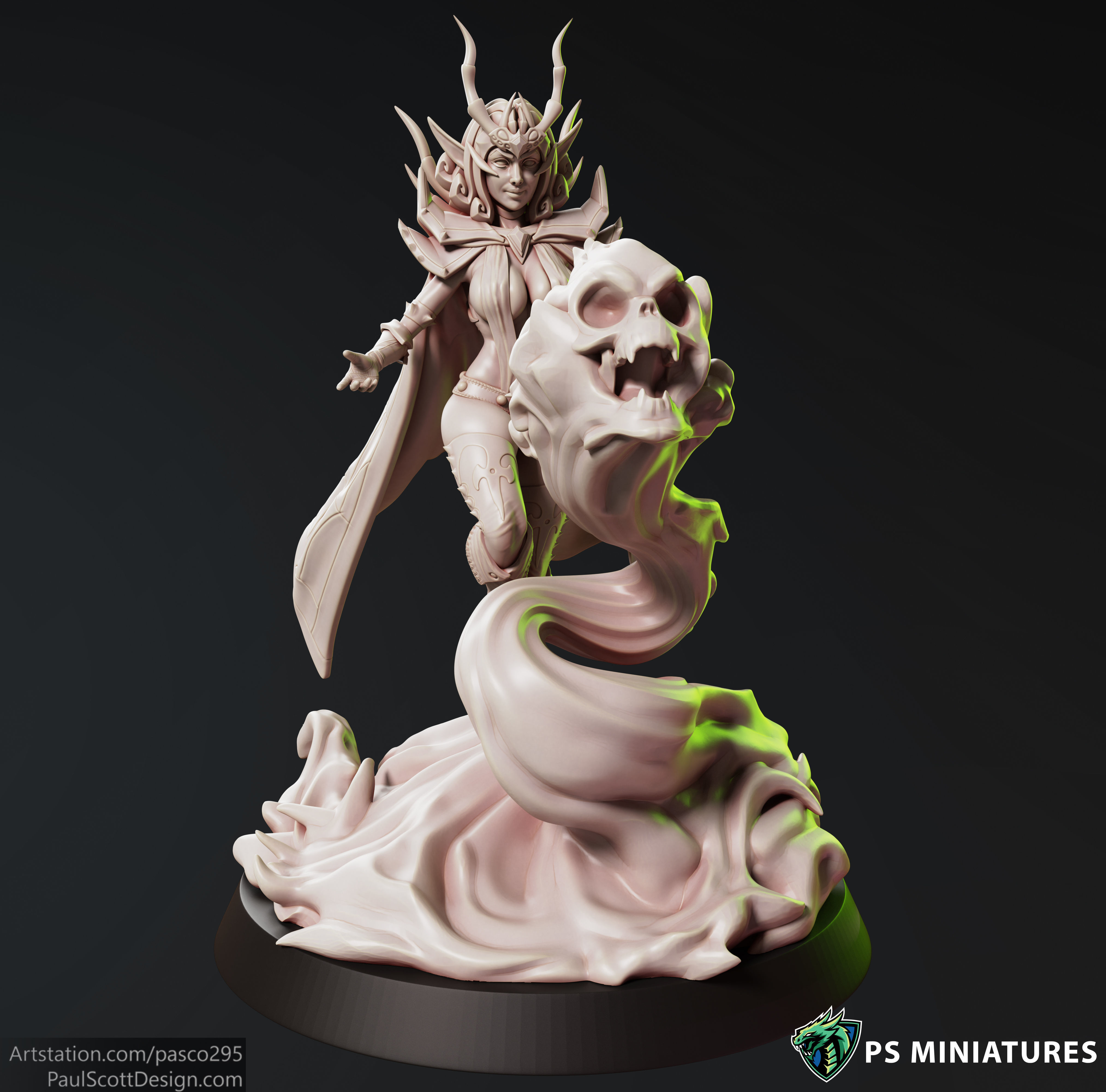 Drow Sorceress  Bundle  3D print model_30
