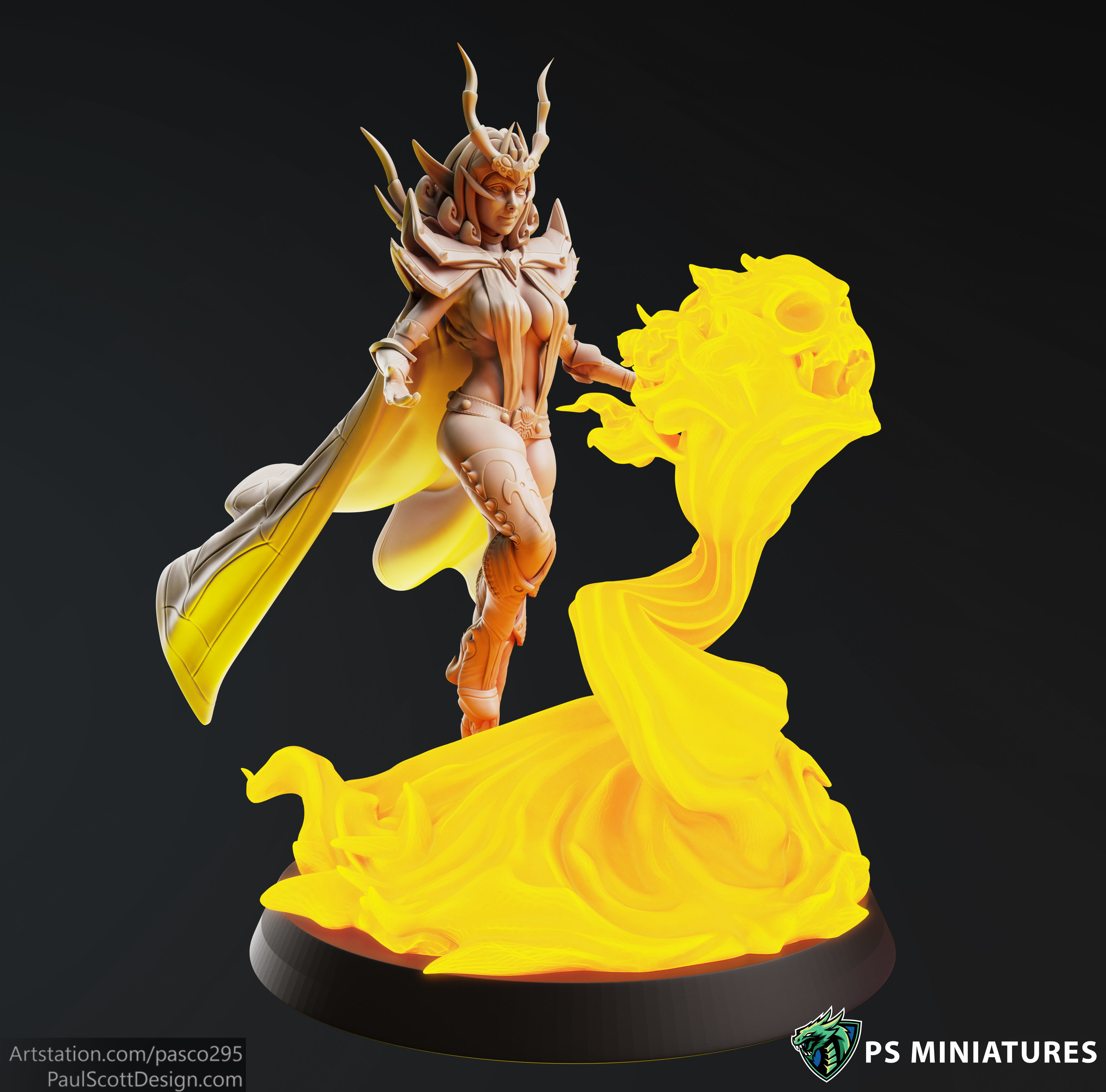 Drow Sorceress  Bundle  3D print model_29