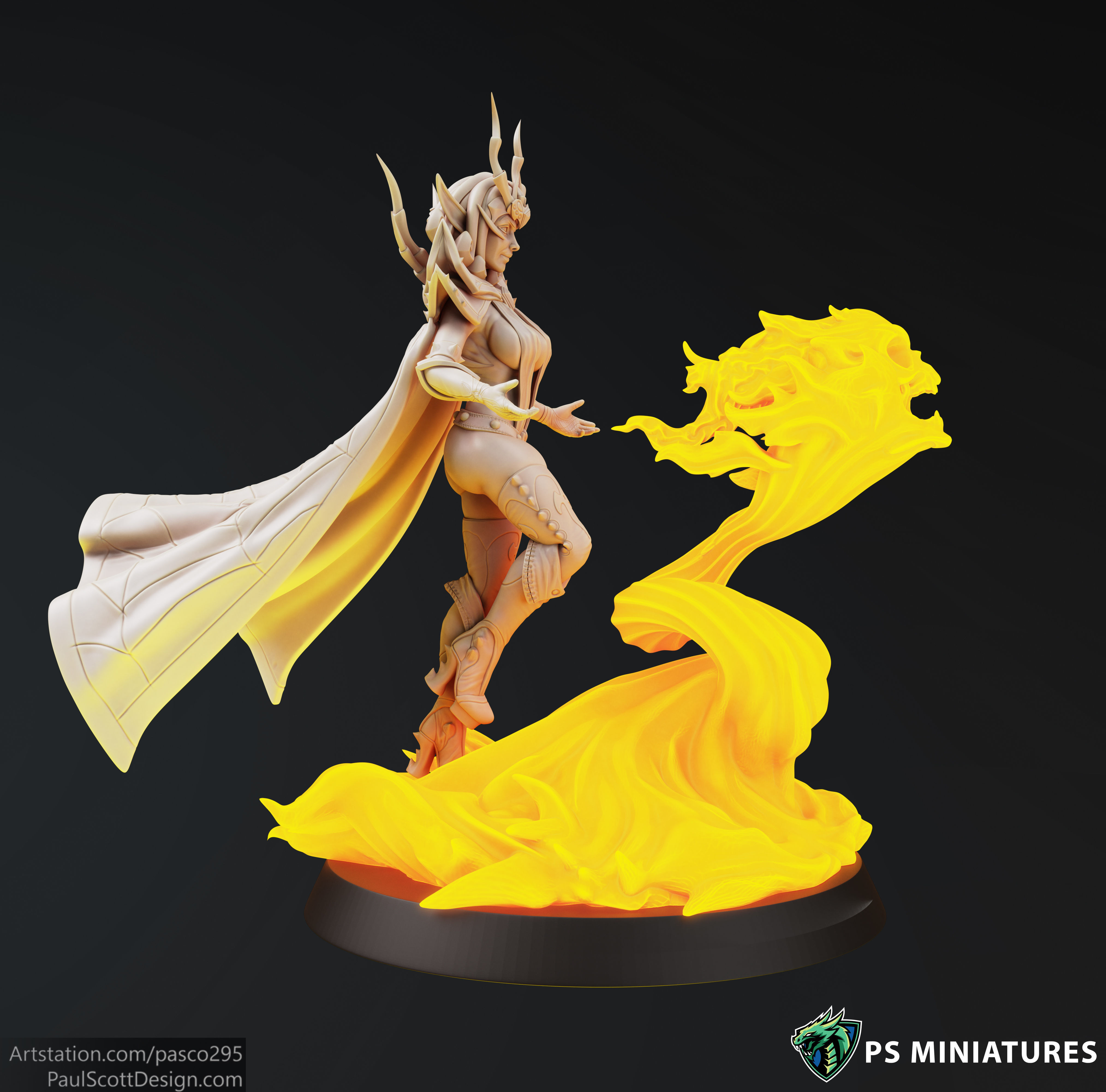 Drow Sorceress  Bundle  3D print model_31