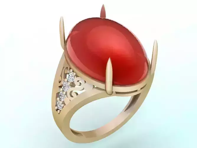 Gemstone Rings - Oval stone ring - Womens Rings