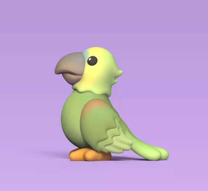 Cute Parrot 3D print model