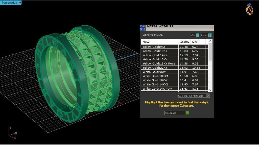 B zero rock ring 3D print model_4