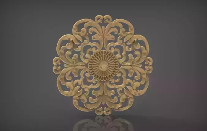 Floral Wood Carving for Furniture - 15