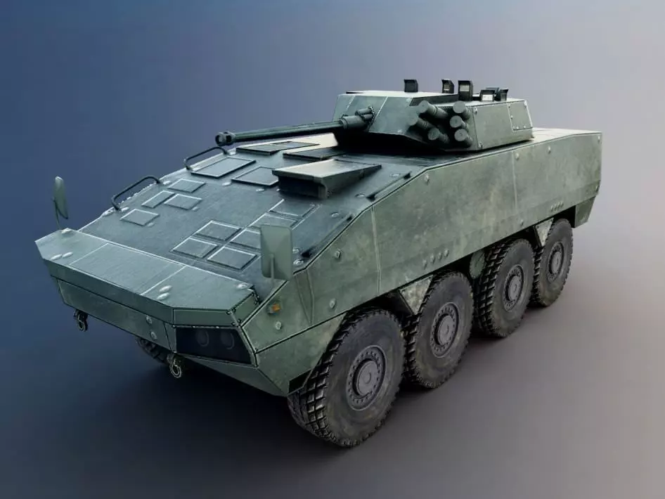 Armored Military Vehicle 3D model_0
