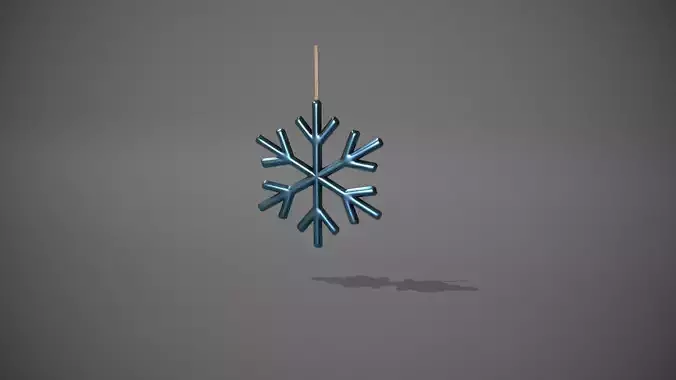 Blue Snowflake Decoration 