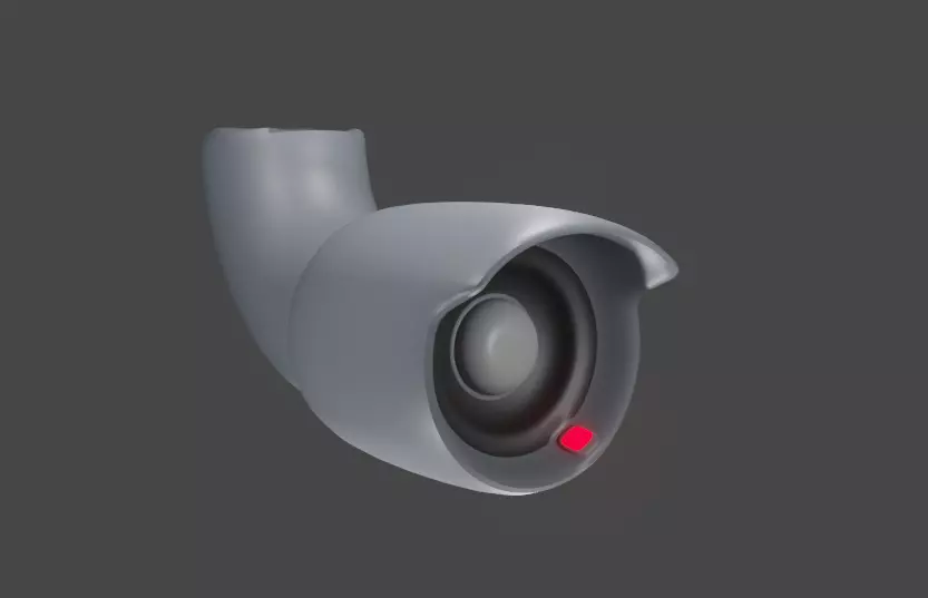 CCTV Camera Low Poly Free 3D model