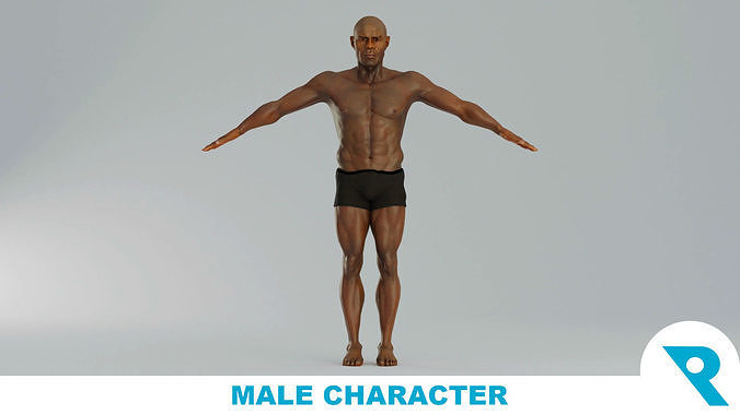 Realistic Male Character - Dillon 3D model