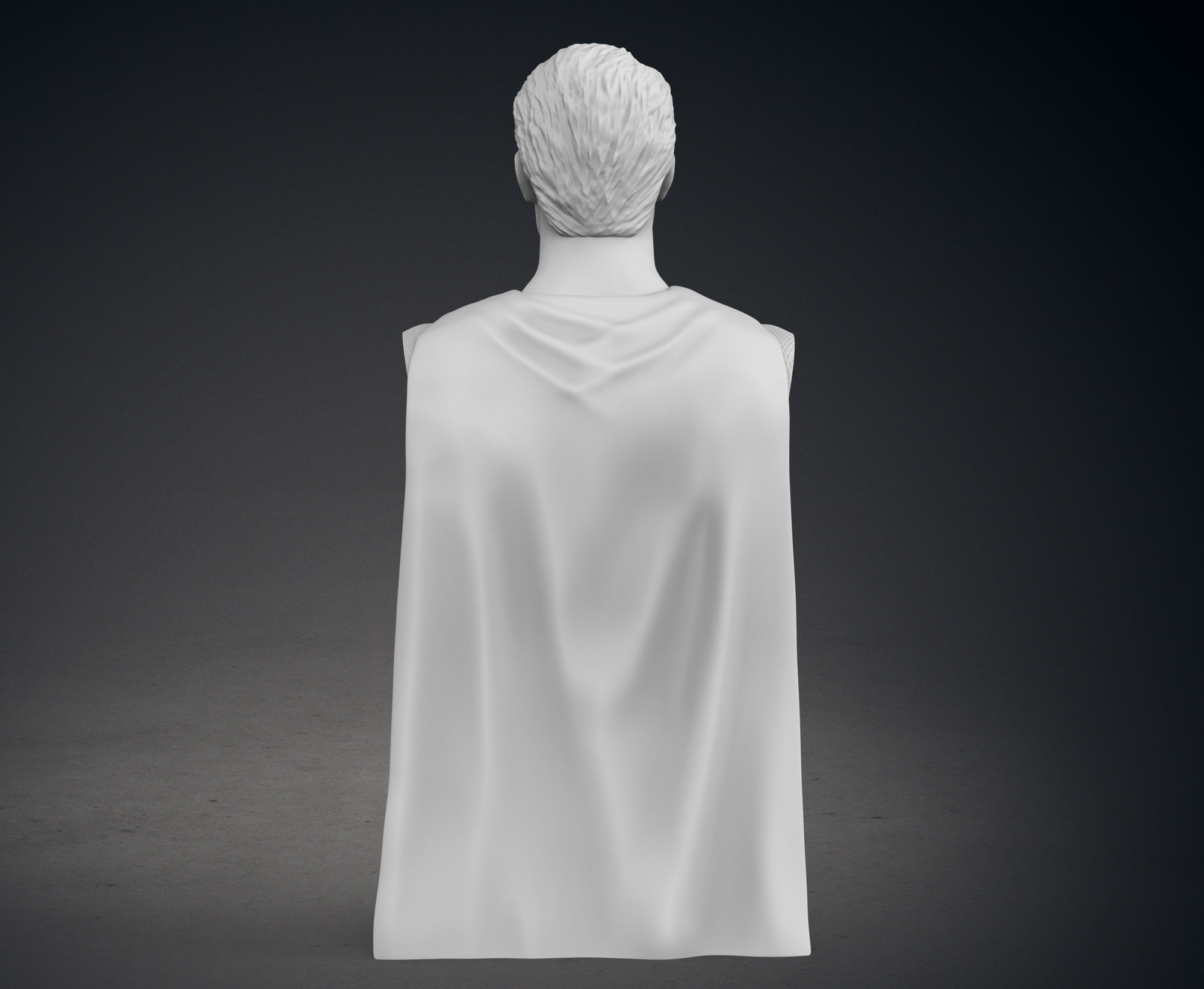 Superman - Man of Steel Bust 3D print model_5