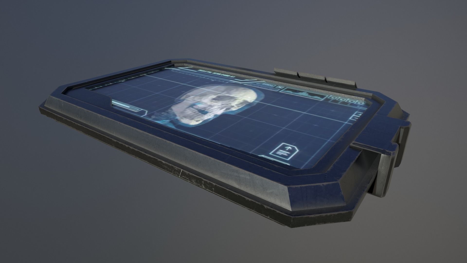 3D Sci Fi Tablet Low-poly 3D model_2