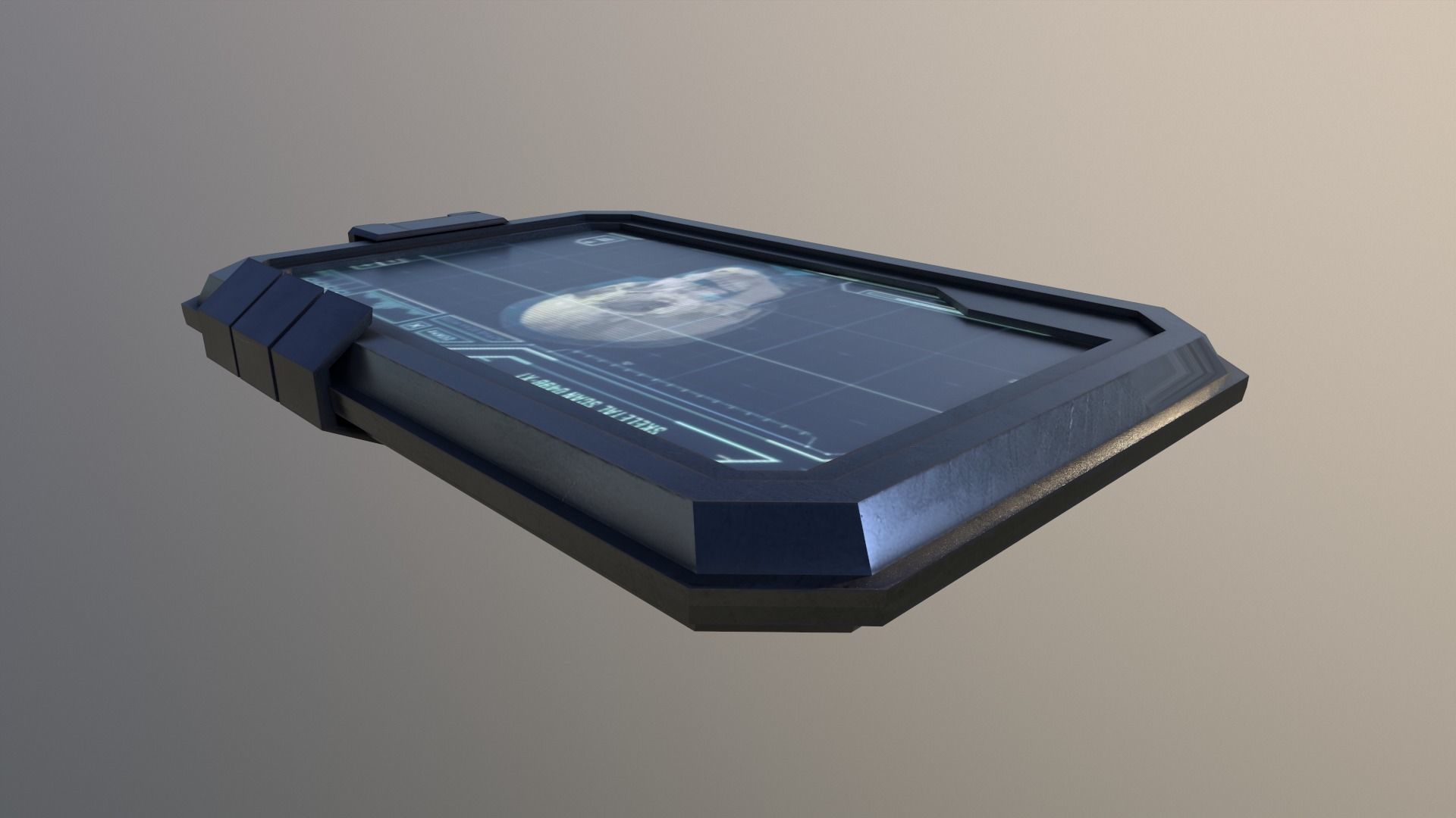 3D Sci Fi Tablet Low-poly 3D model_4