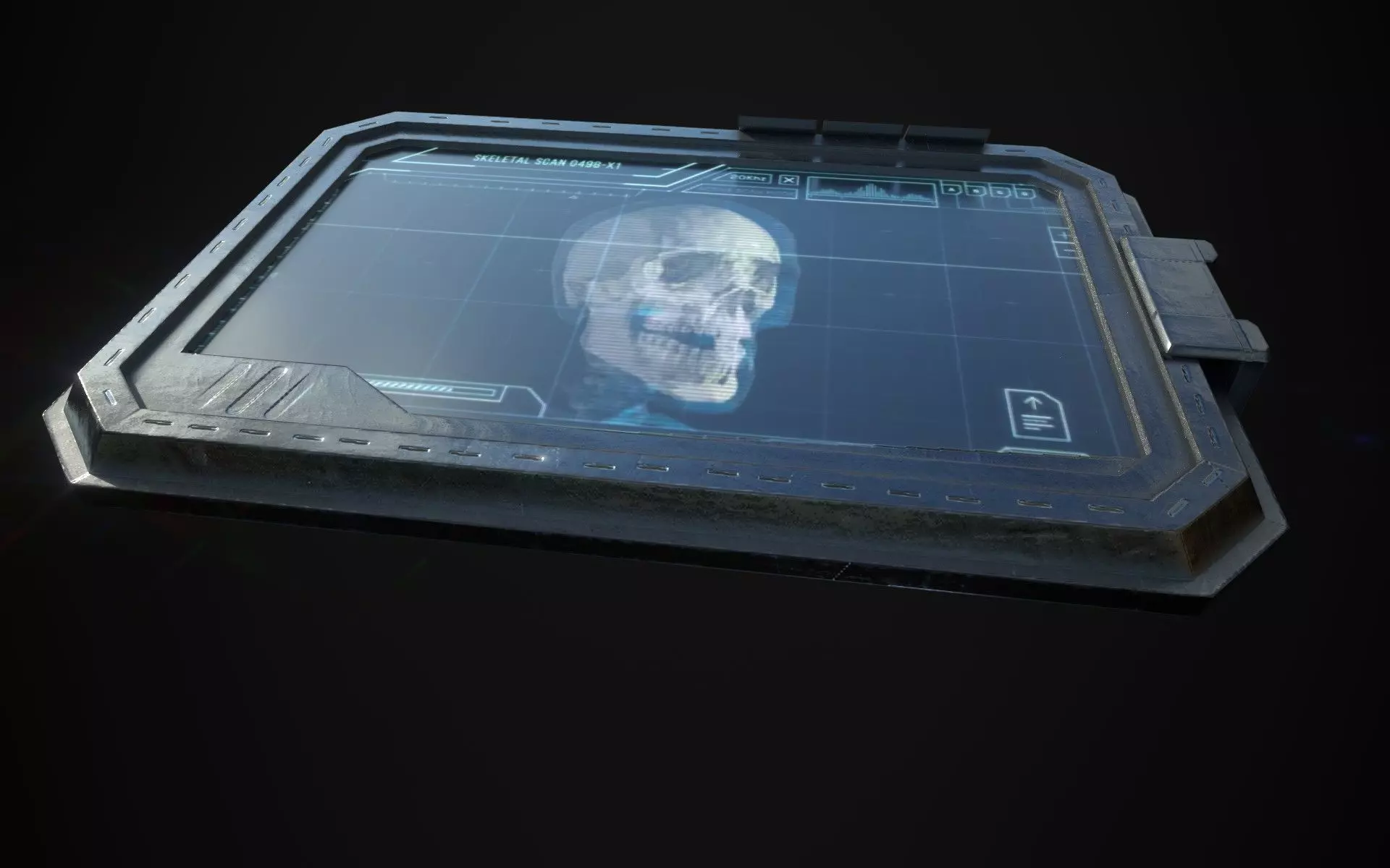 3D Sci Fi Tablet Low-poly 3D model_0
