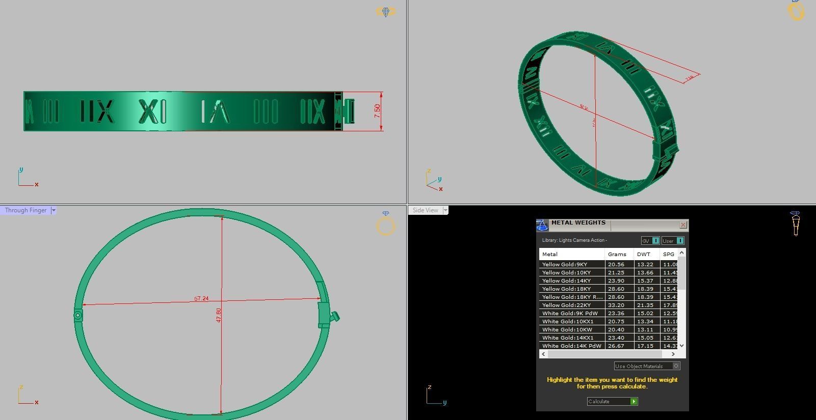 Bracelet Tiffany Bangle T 3D print model_4