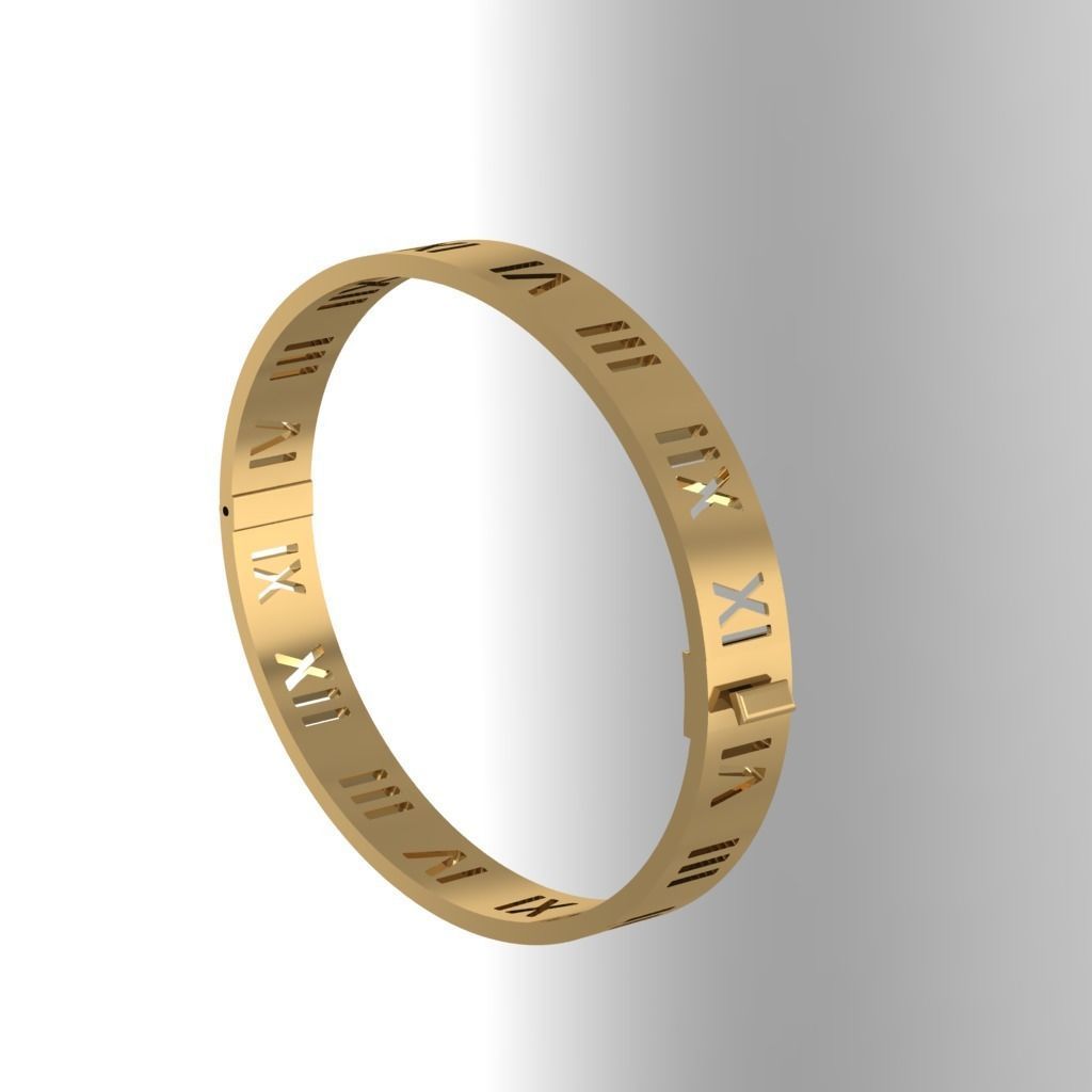 Bracelet Tiffany Bangle T 3D print model_2