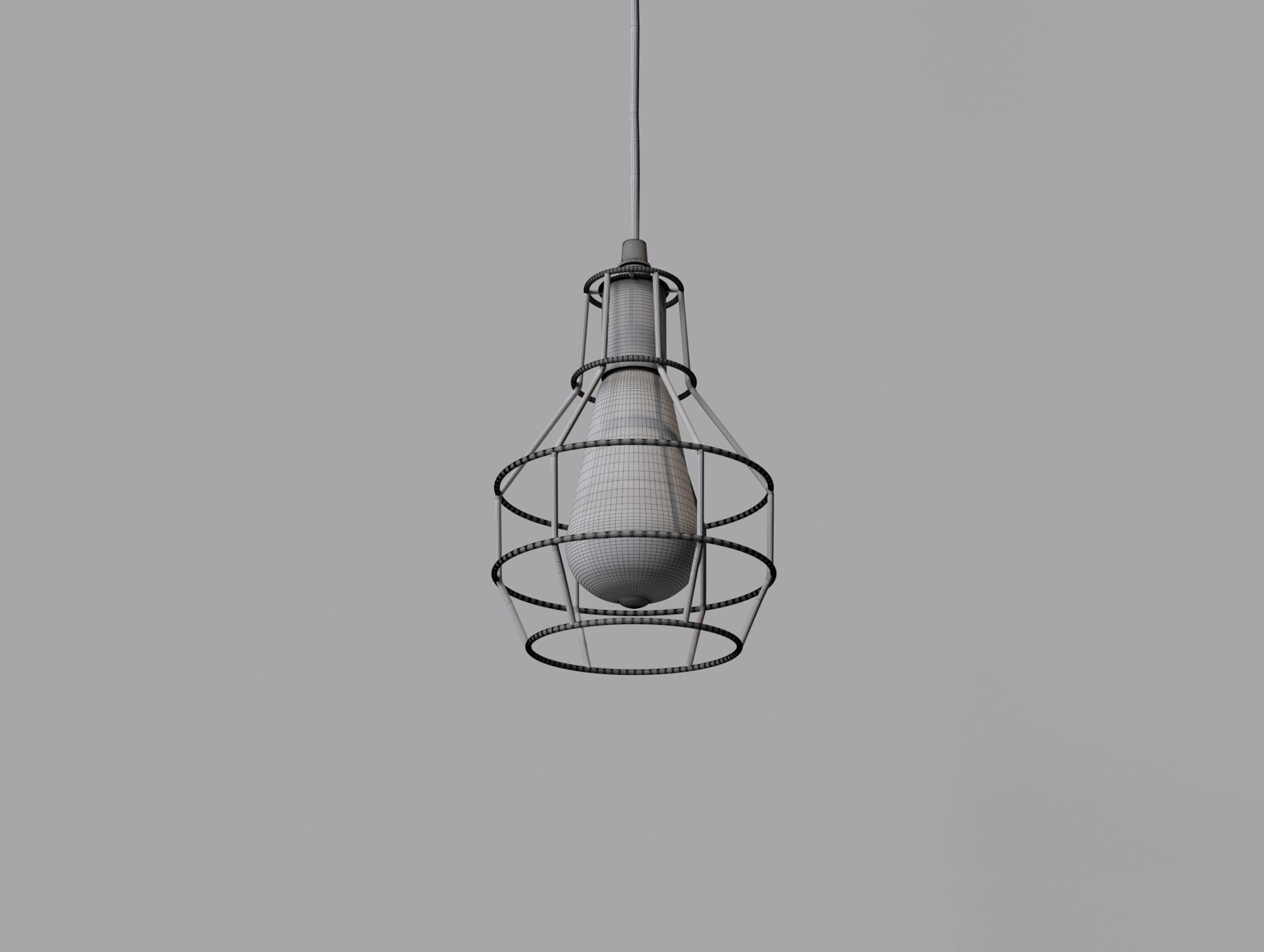 Light bulb pendant 3D model_8