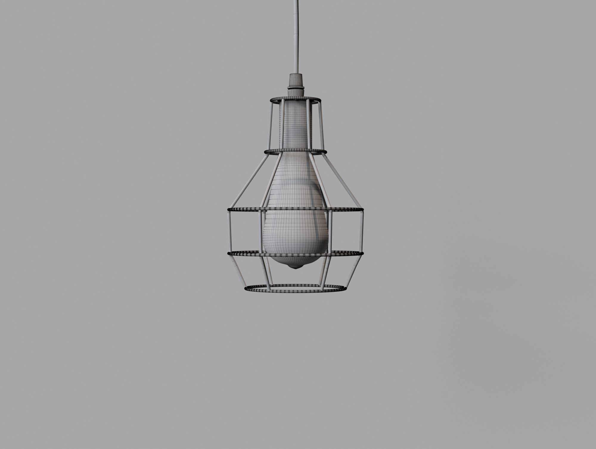Light bulb pendant 3D model_7