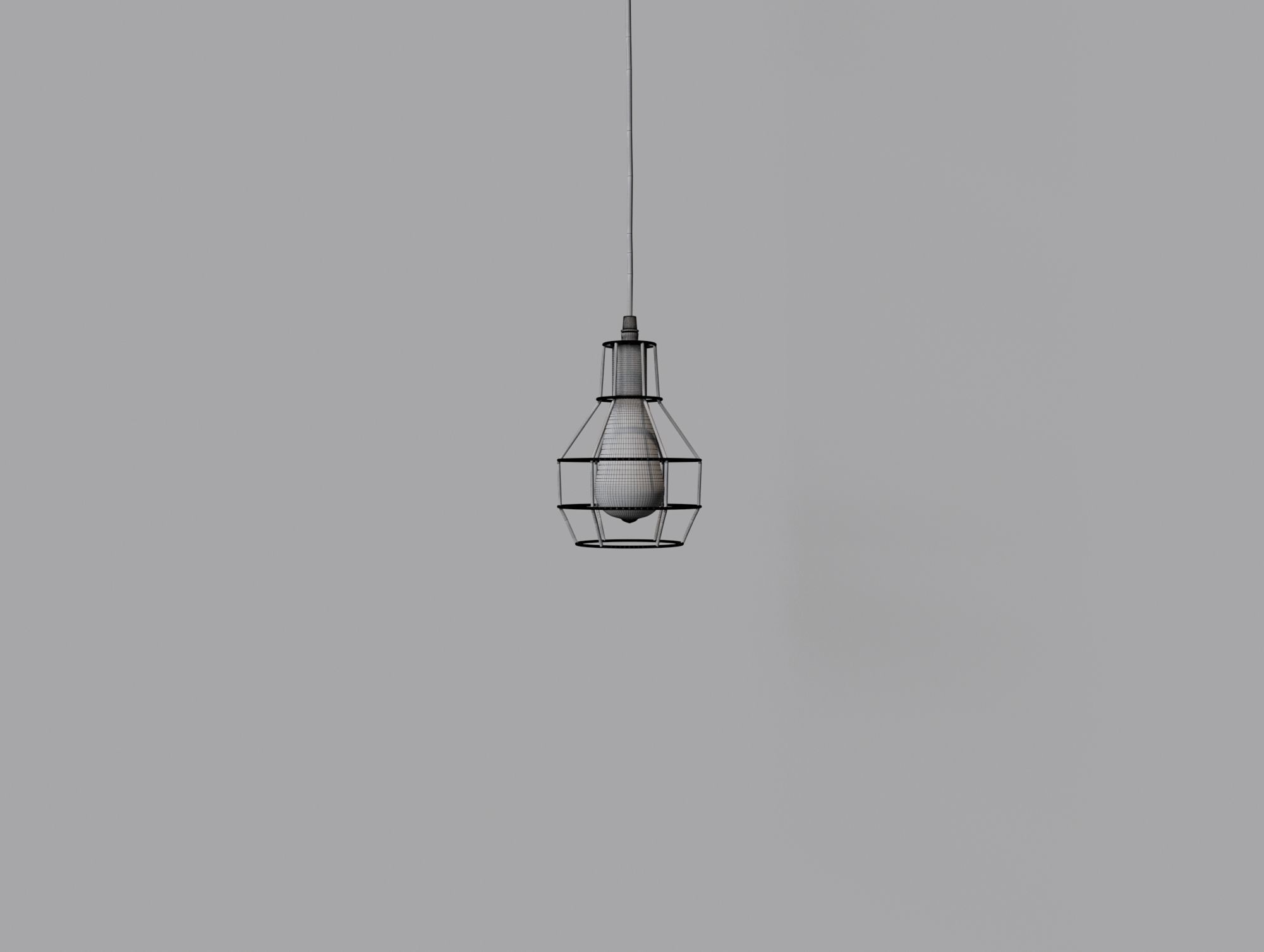 Light bulb pendant 3D model_6