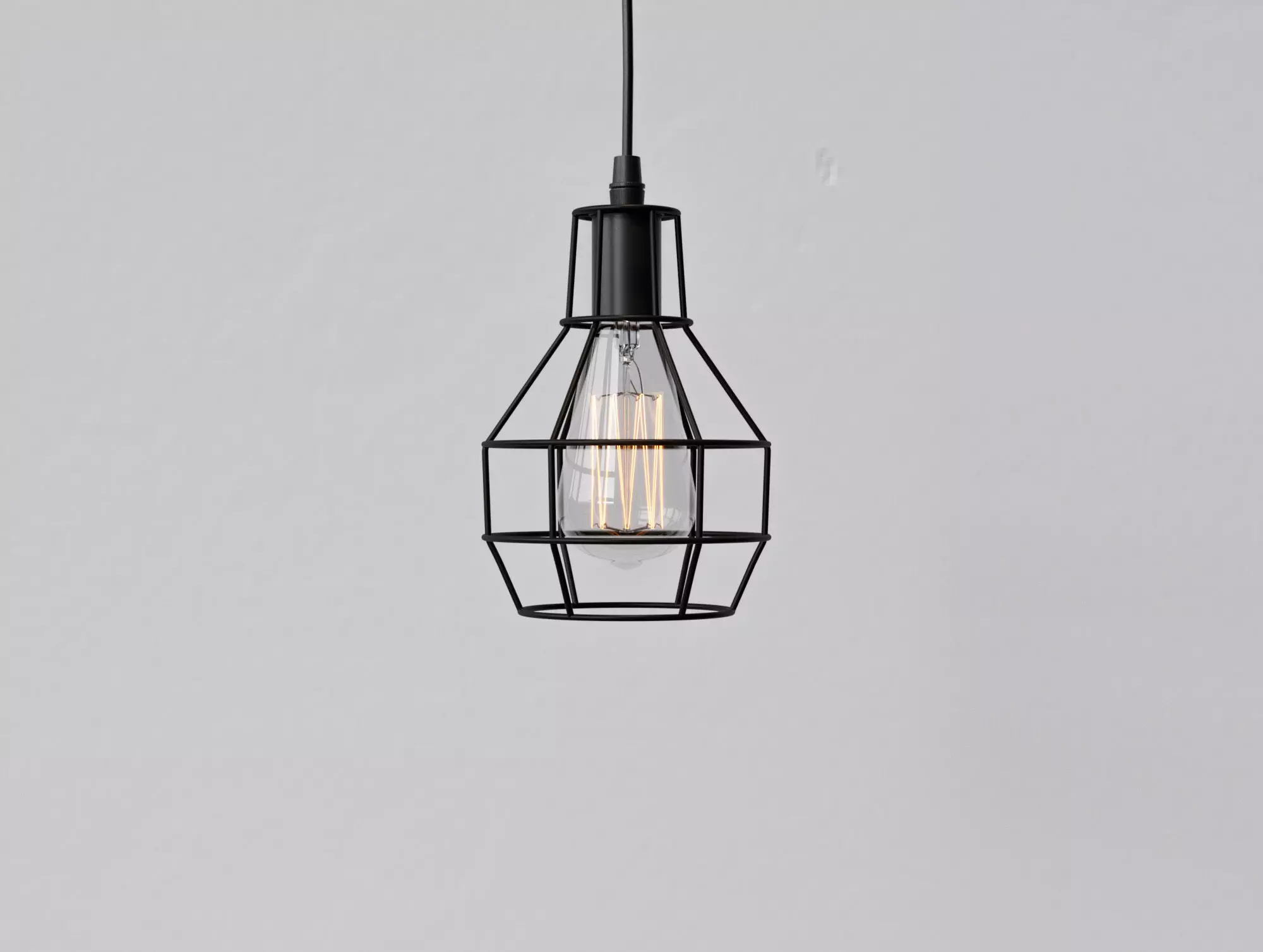 Light bulb pendant 3D model_0