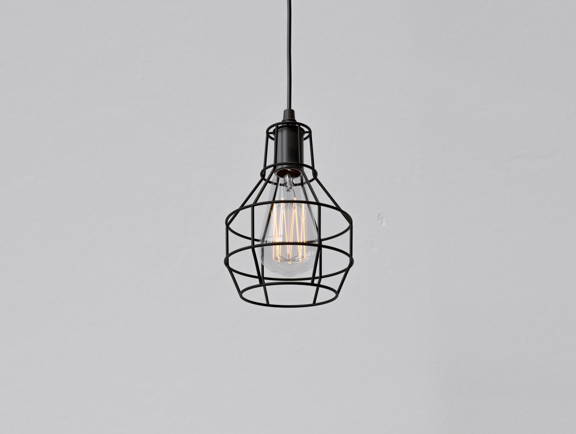 Light bulb pendant 3D model_1