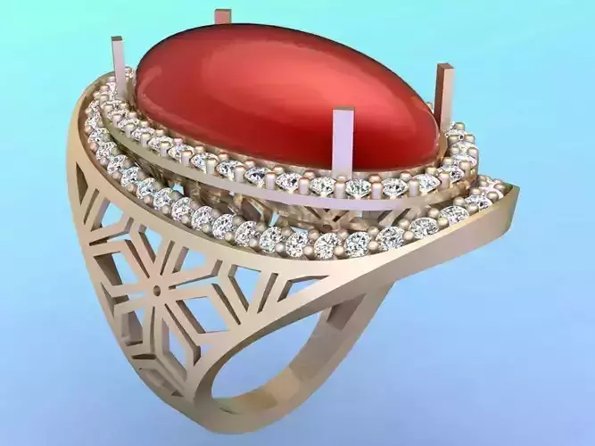 Gemstone Rings - Oval stone ring - Womens Rings