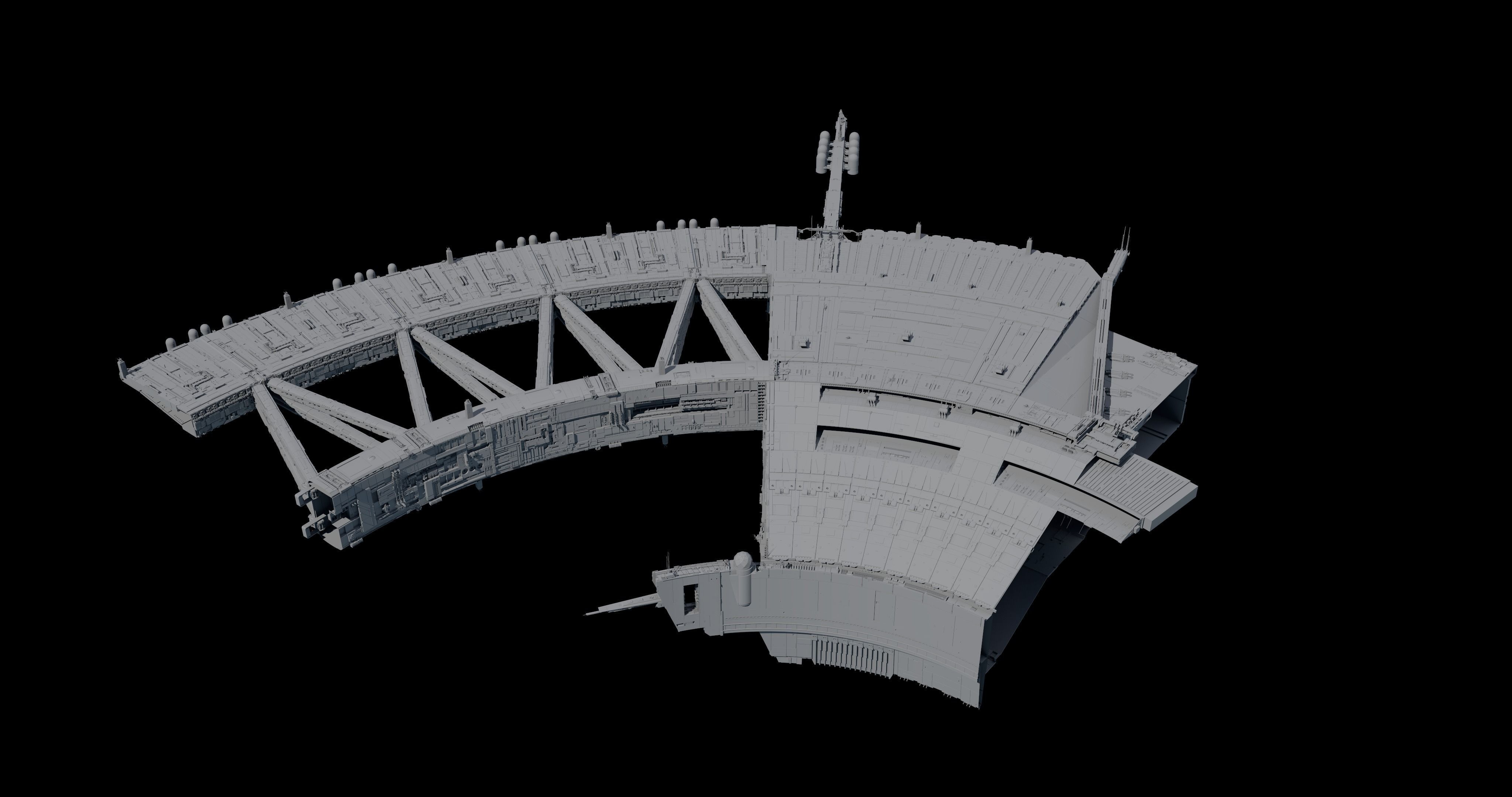 SHIELD GATE BASE 3D model_1
