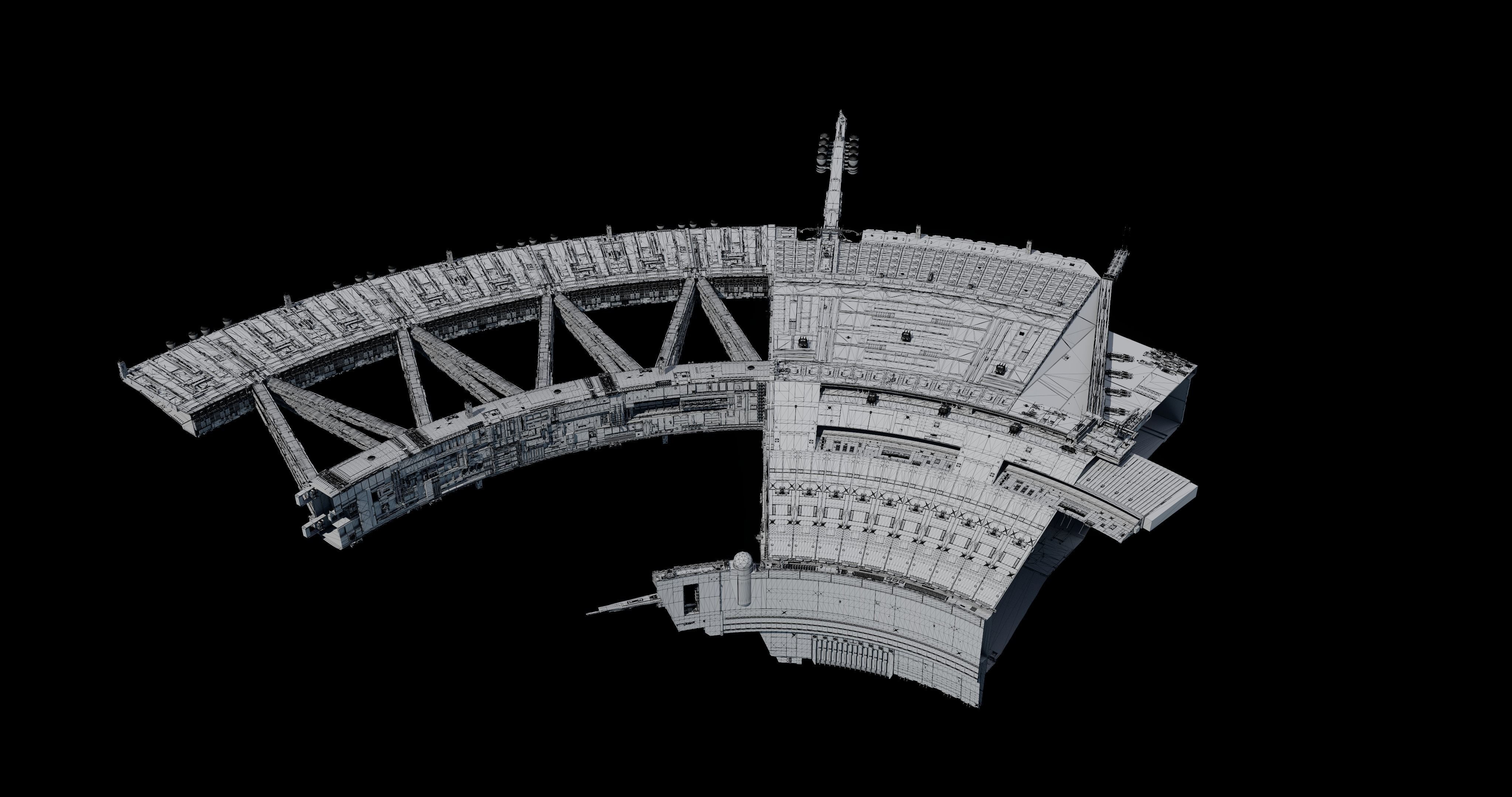 SHIELD GATE BASE 3D model_3