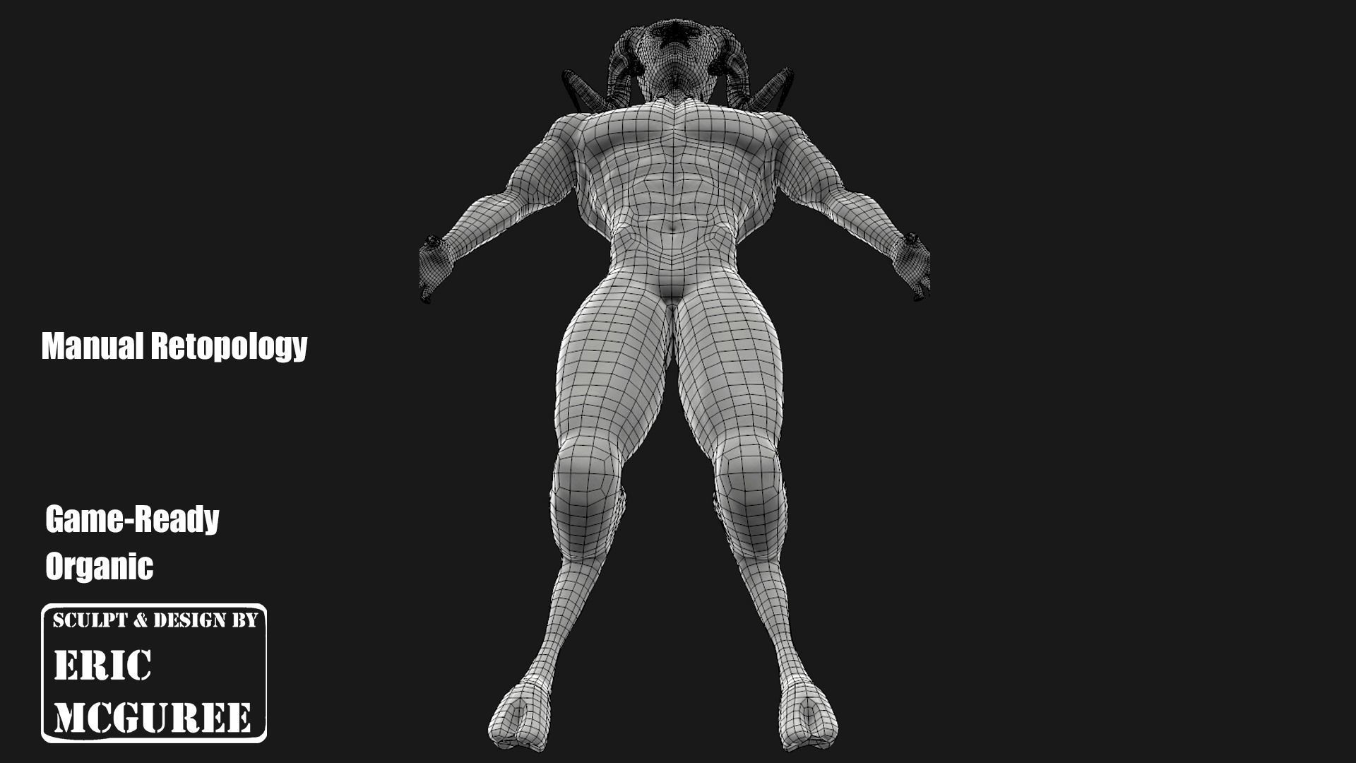 Satir male goat with horns Low-poly 3D model_12