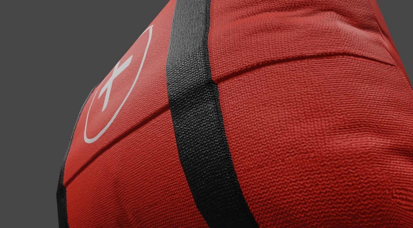 Medkit - Medical kit - First aid Low-poly 3D model_3