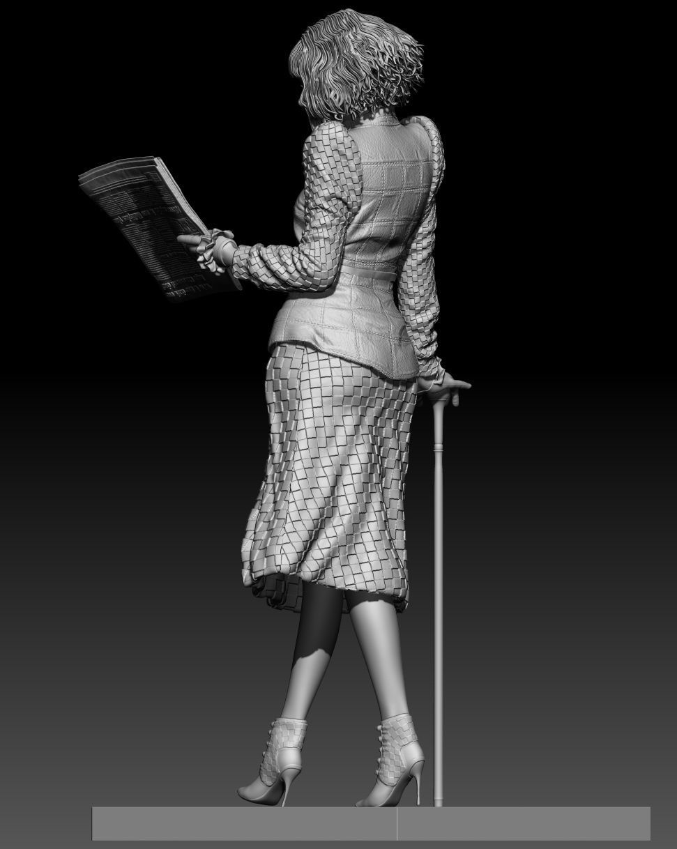 Cruella Emma Stone 101 dalmatian 3D print model_9