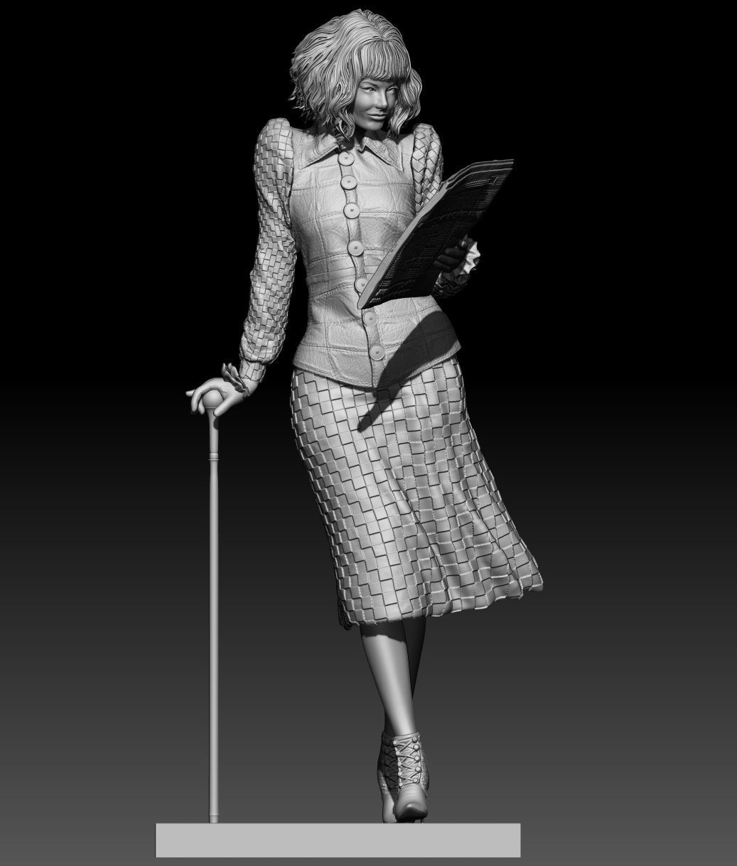Cruella Emma Stone 101 dalmatian 3D print model_5