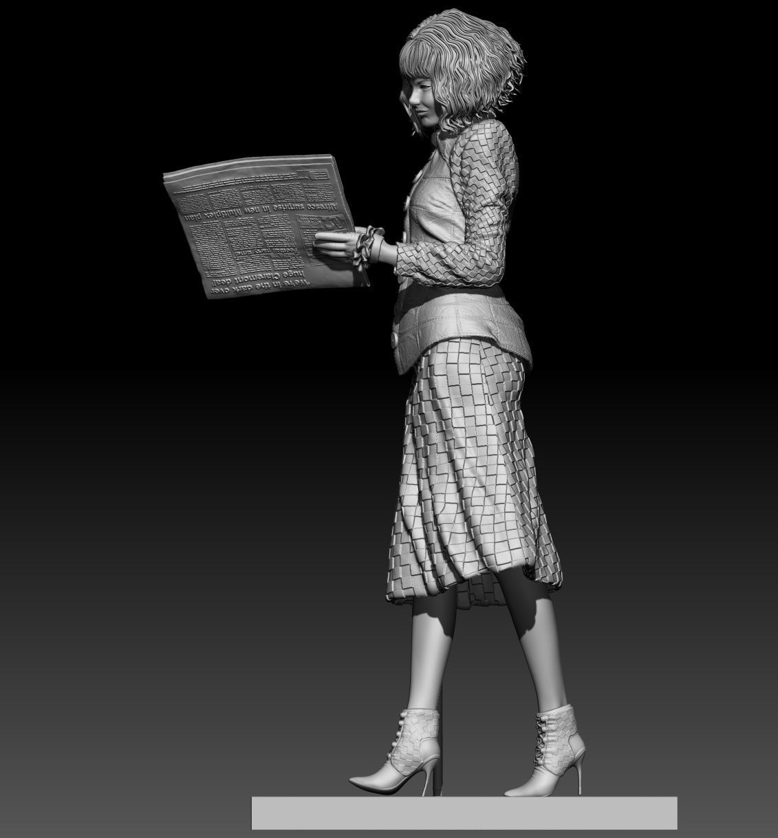 Cruella Emma Stone 101 dalmatian 3D print model_10