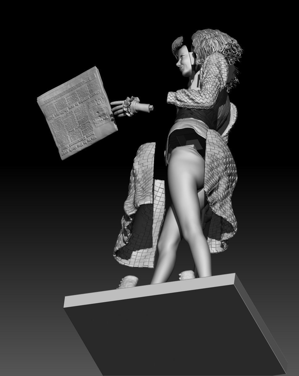 Cruella Emma Stone 101 dalmatian 3D print model_13